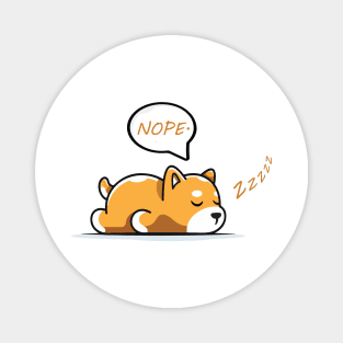 funny lazy dog Magnet